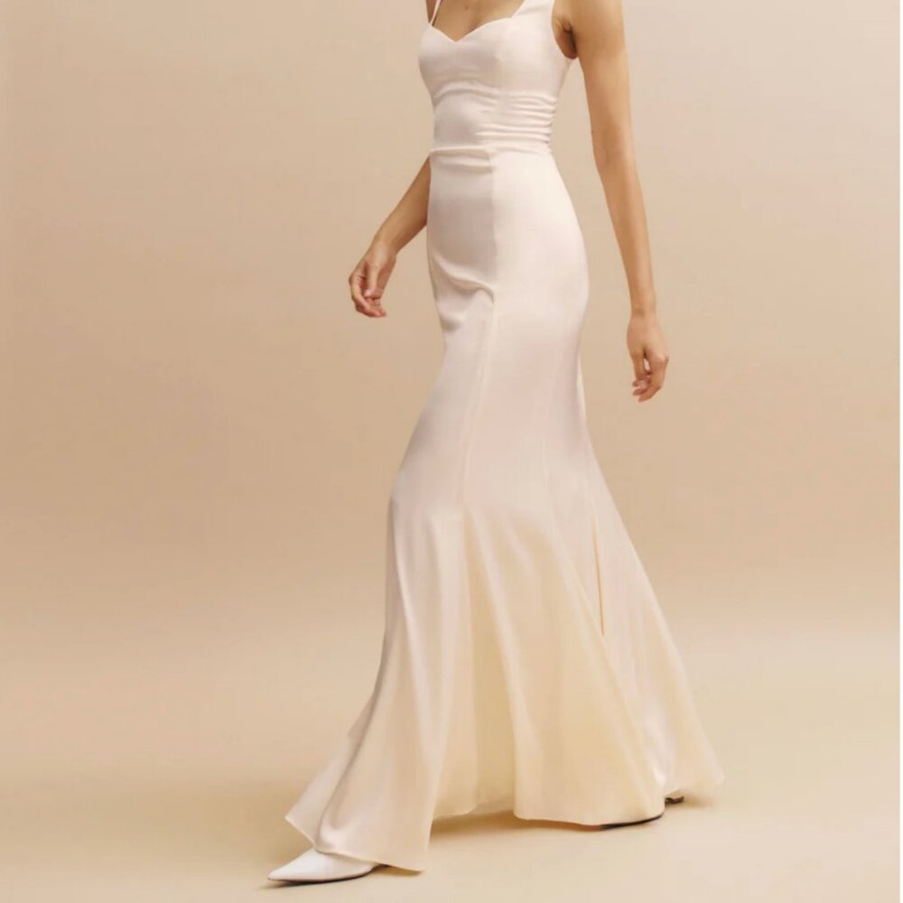 Reformation Payton Satin Wedding Dress